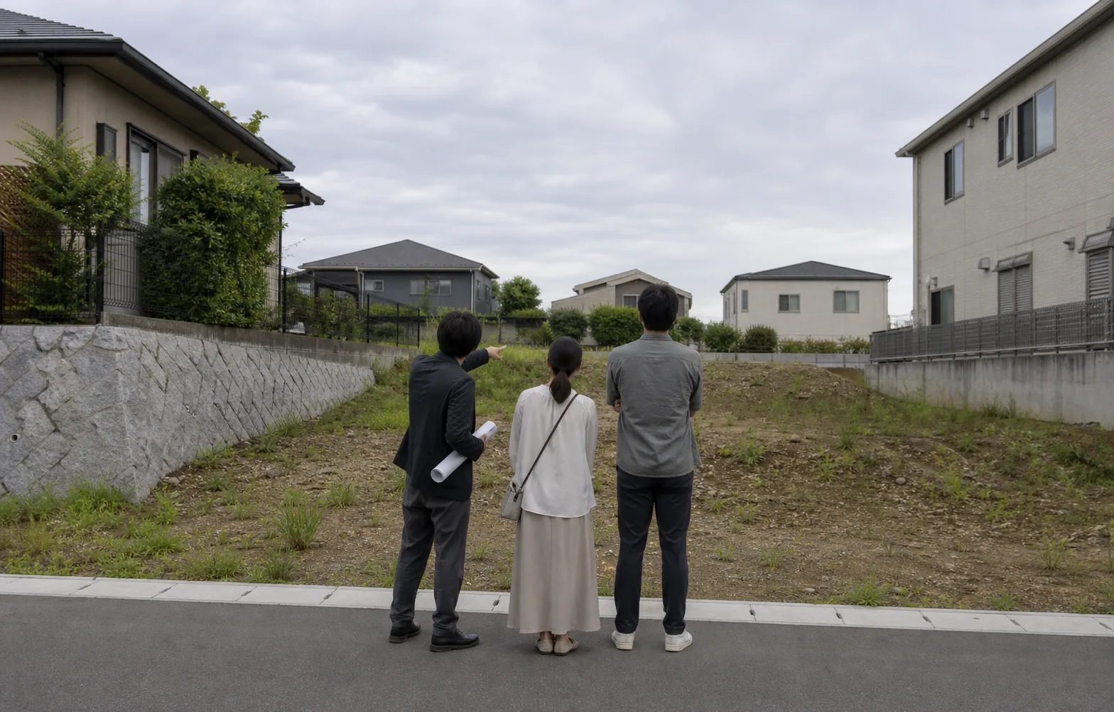 土地の特徴と家づくりについて考えるイメージ